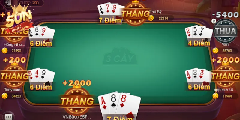 Cách đánh bài ba cây hiệu quả thắng đậm